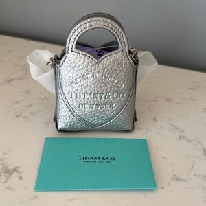 Tiffany & Co. Silver Textured Mini Nano Bag